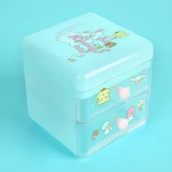Organizer Sanrio Azzurro Da Scrivania Con Cassettini